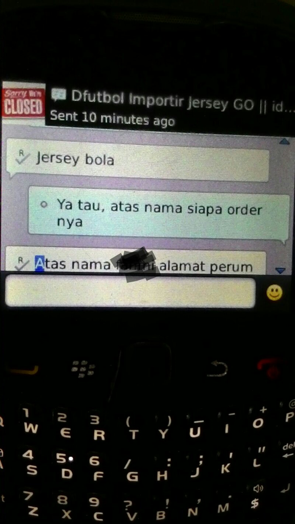 SURAT TERBUKA BUAT ID gokilsiro (DFUTBOL IMPORTIR JERSEY GO)