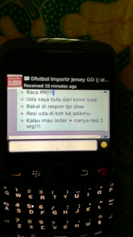 SURAT TERBUKA BUAT ID gokilsiro (DFUTBOL IMPORTIR JERSEY GO)