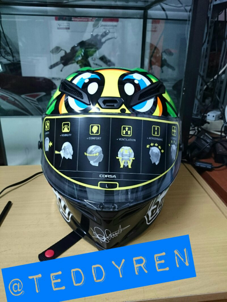 Terjual Helm AGV k3 dan GP-tech harga MIRING ukuran 