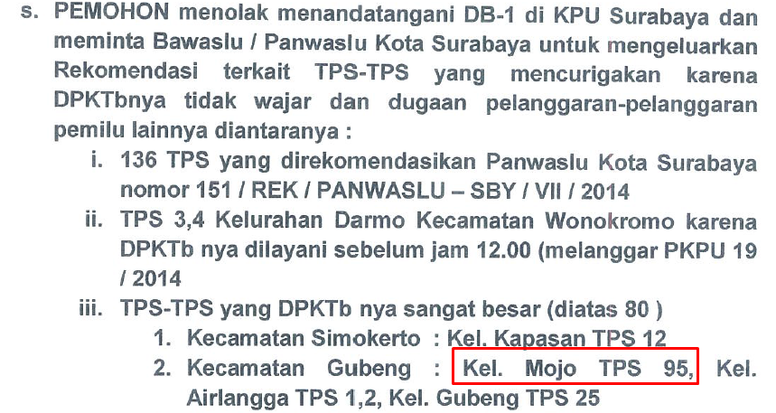 Laporan gugatan Prabowo dengan bahasa manusia