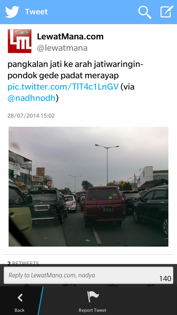Jalanan Jakarta saat lebaran 