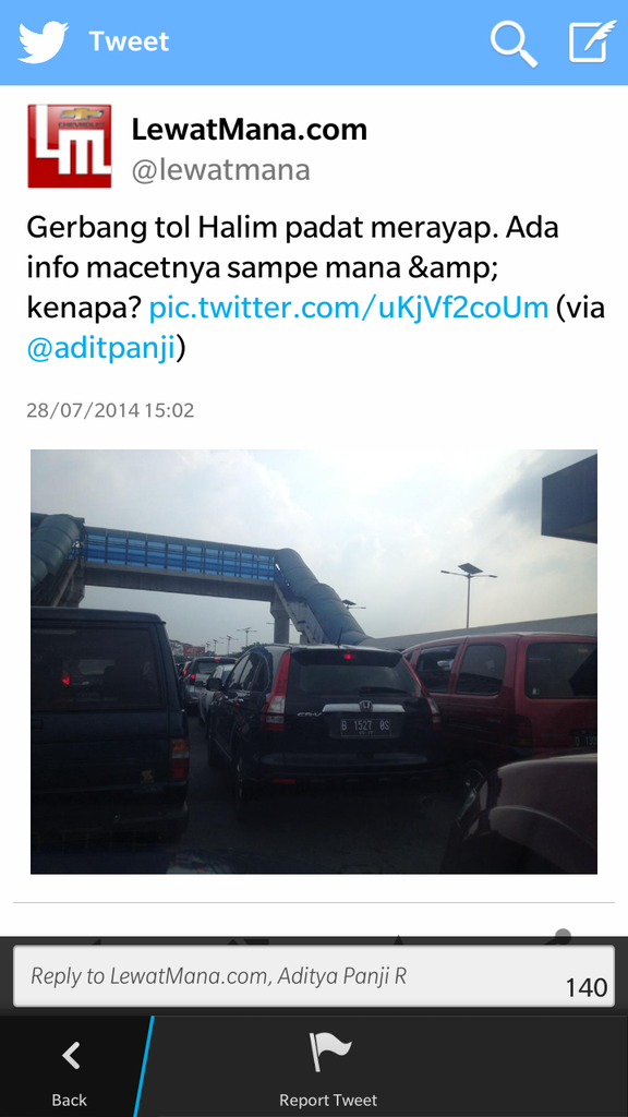 Jalanan Jakarta saat lebaran 