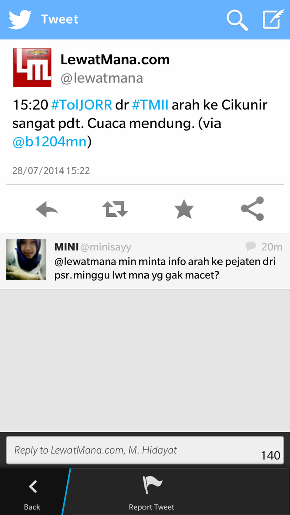 Jalanan Jakarta saat lebaran 