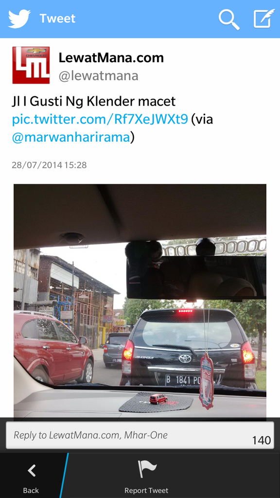 Jalanan Jakarta saat lebaran 