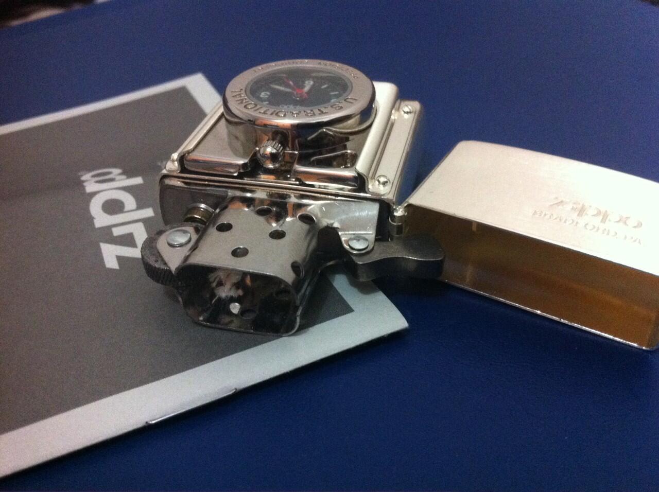 Zippo Japan Timelight Series Silver Plated