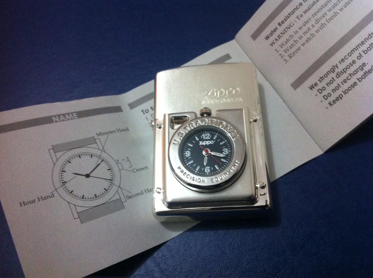 Zippo Japan Timelight Series Silver Plated