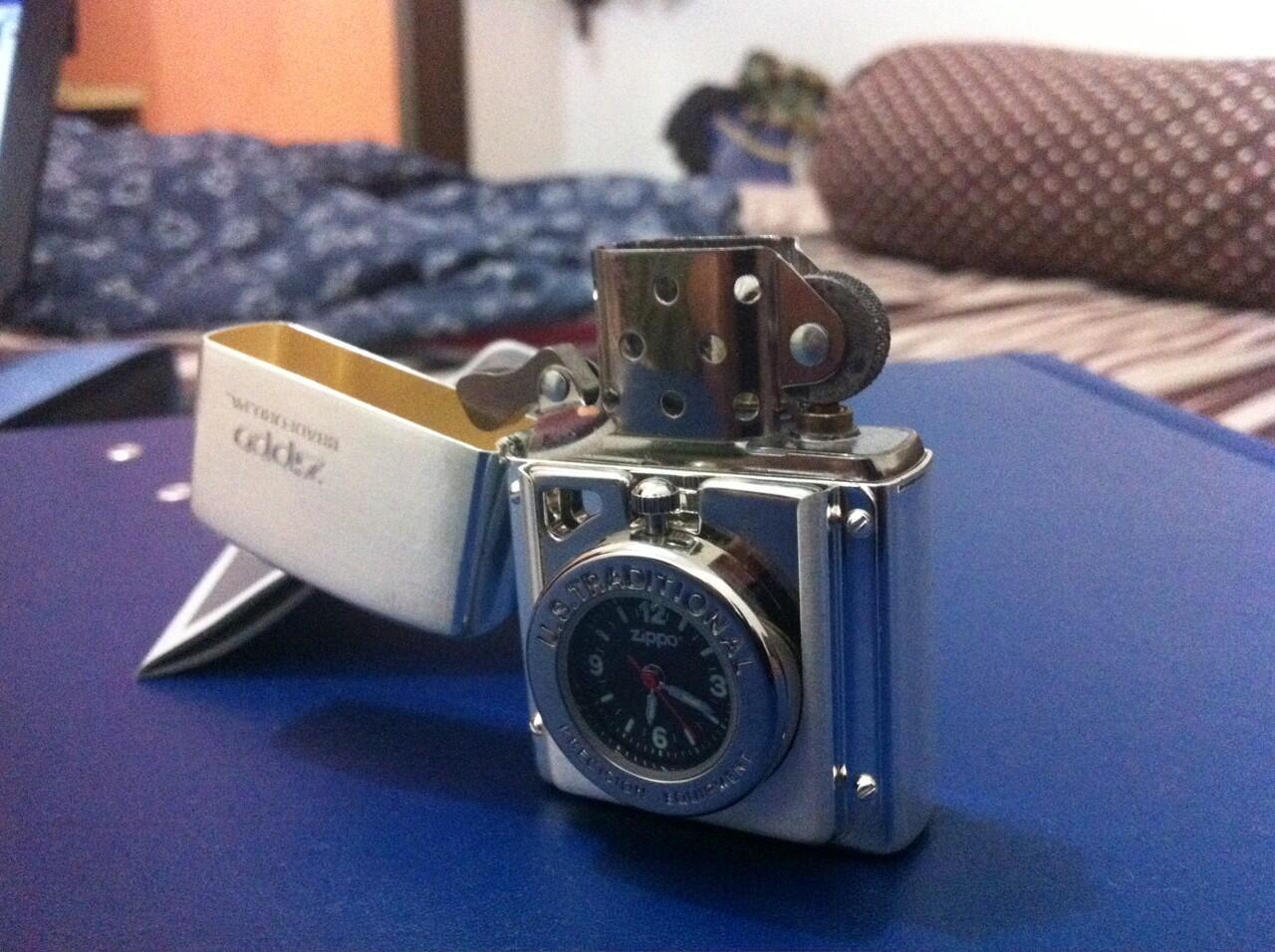 Zippo Japan Timelight Series Silver Plated