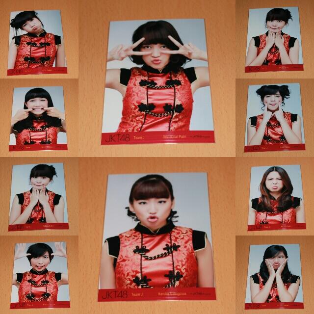 #WTS Photopack PP JKT48 flying get (furage) red, blue, Nabilah
