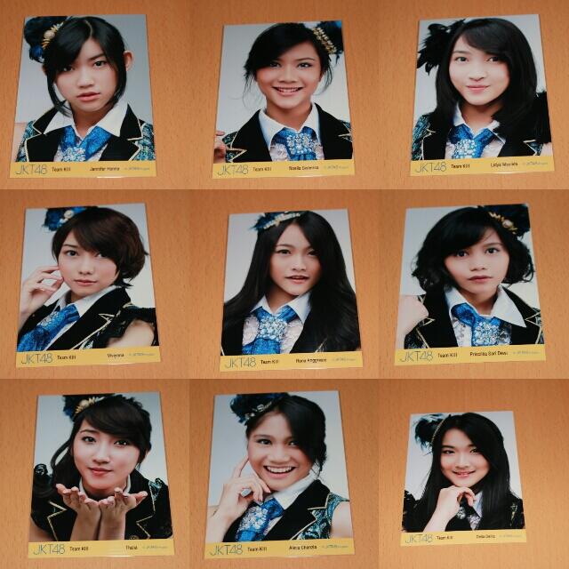 #WTS Photopack PP JKT48 flying get (furage) red, blue, Nabilah