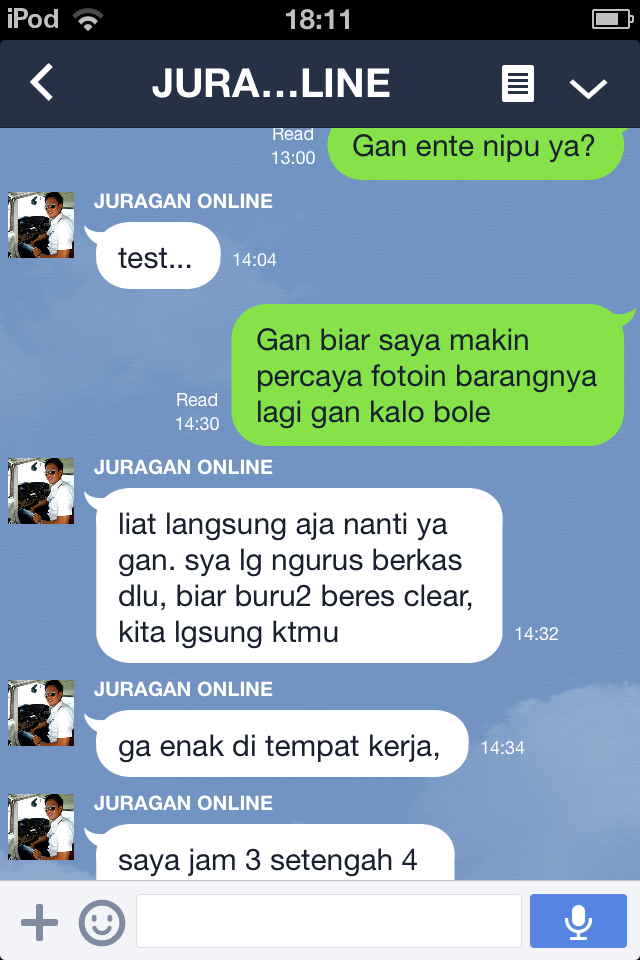 Penipuan di olx id: juragan-online nama syafiuddin HLH BCA 4121468365 punya id kaskus