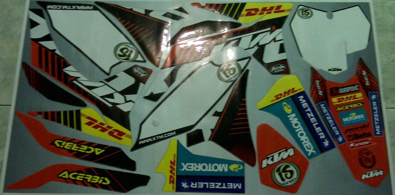 Cari Decal Ktm 250 Excf Ktm 250 Sxf Ktm 350 Excf Sixdays 