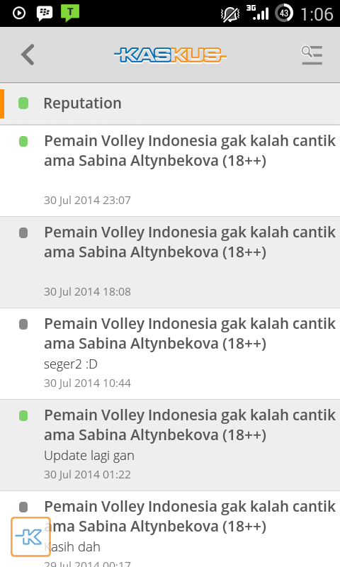 Pemain Volley Indonesia gak kalah cantik ama Sabina Altynbekova (18++)