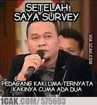 Semua (mungkin) gara-gara survey Cak Lontong