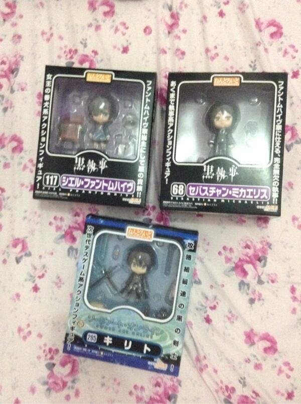 Jual nendoroid sebastian, ciel, kirito dan figure kirito bootleg murah