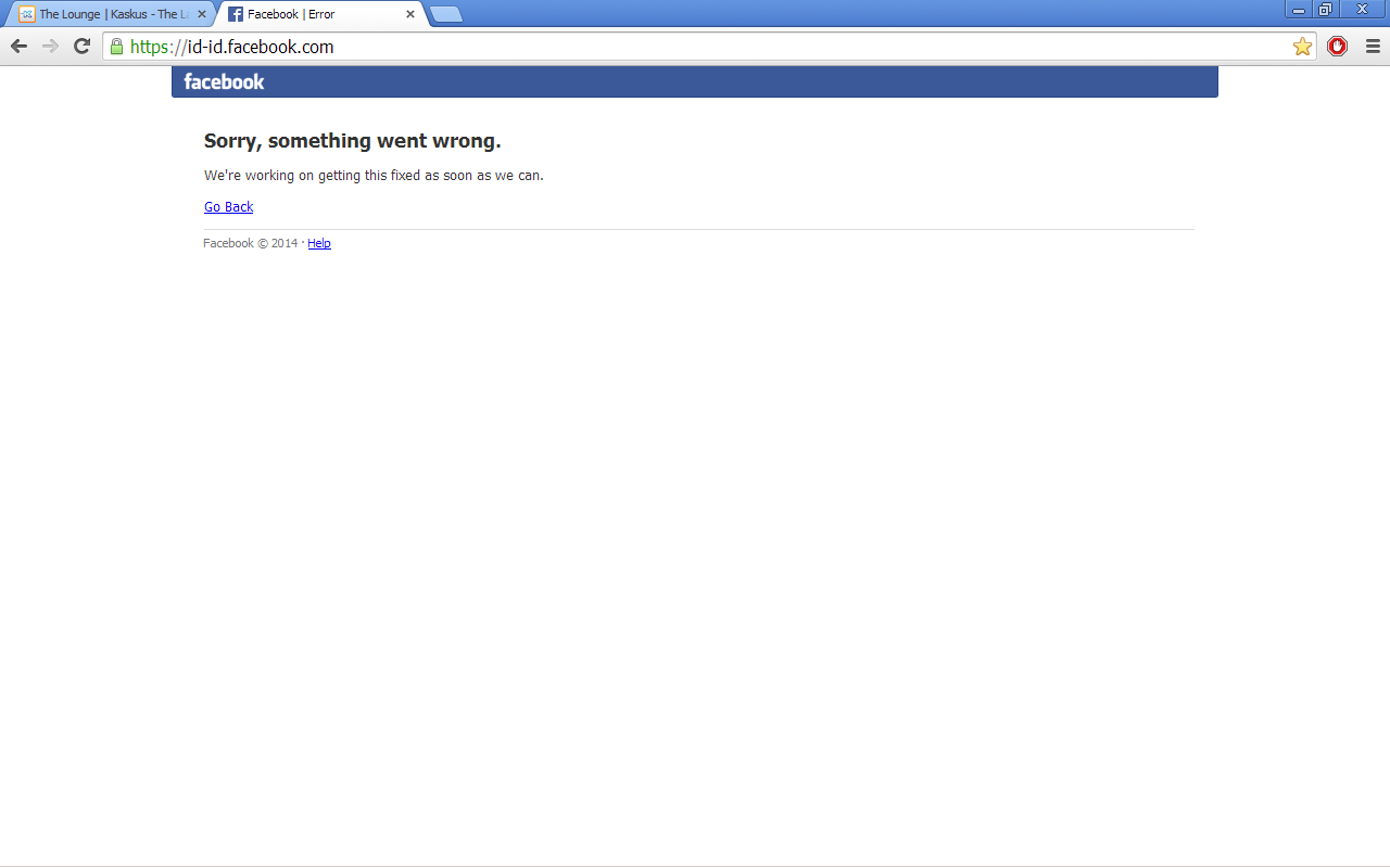 FACEBOOK DOWN LAGI ??