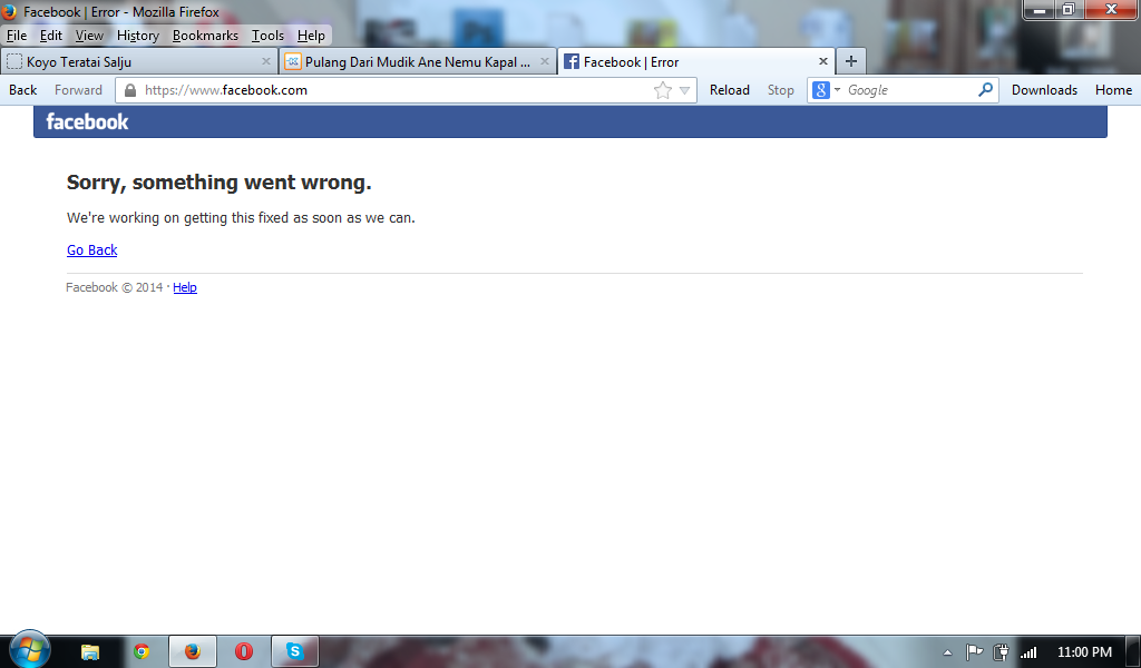 Pesbuk Error gan