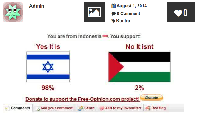 &#91;WTF&#93; Israel Bohongi Dunia Lewat Voting Online