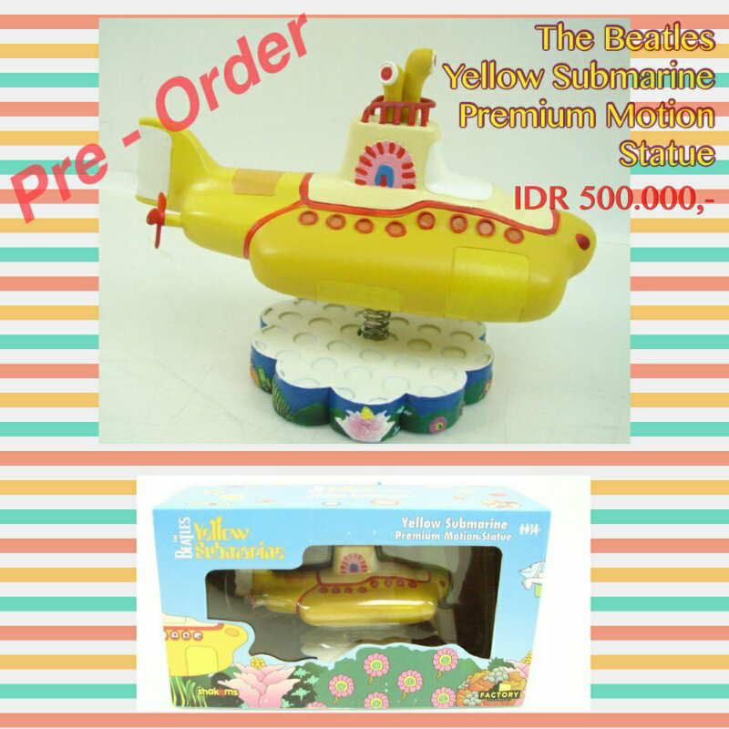 The Beatles Official Memorabilia (Tin Tote n Motion Statue Yellow Submarine)