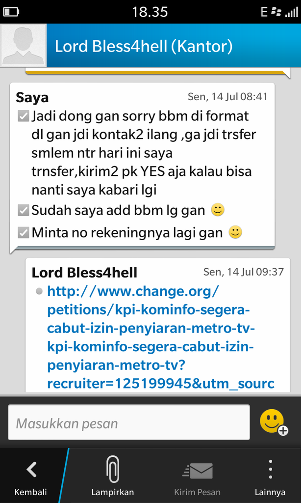 SURAT Untuk Bless4hell