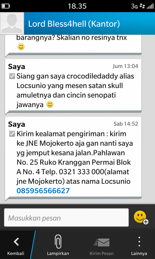 SURAT Untuk Bless4hell