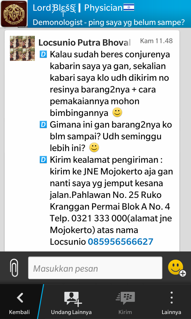 SURAT Untuk Bless4hell