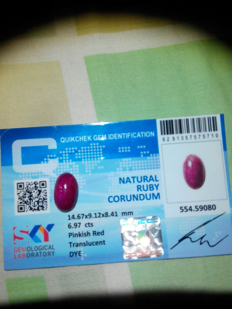ruby birma pinkies red lengkap memo