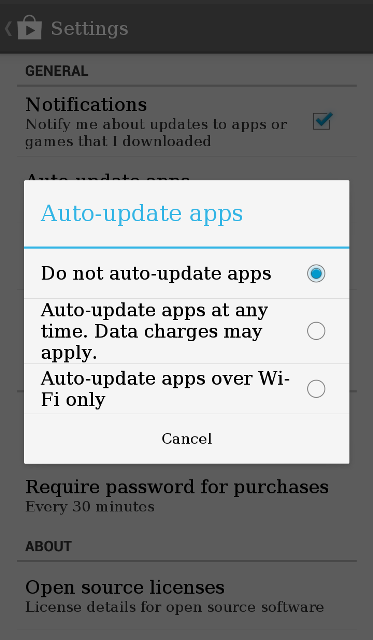 Cara disable Auto Update Aplikasi di Andoid