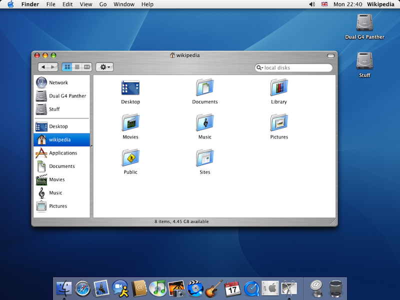 Homescreen OS Windows dan OS X(Macintosh)