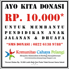 Ayo Donasi Rp. 10.000 Untuk Pendidikan Anak Jalanan &amp; Dhauaf