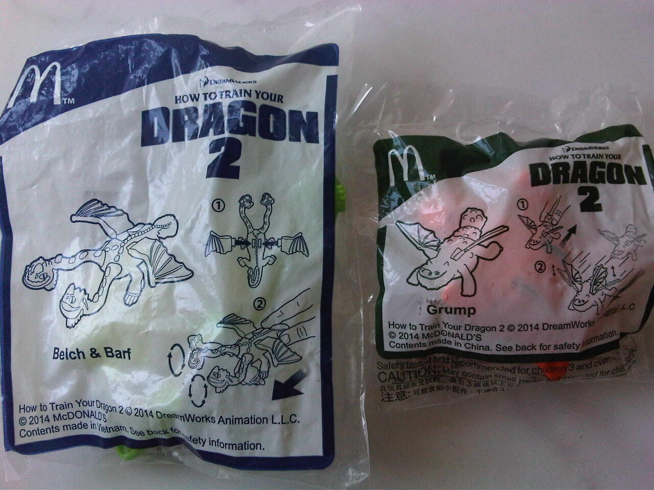 HAPPY MEAL mc donalds : HowToTrainYourDragon2