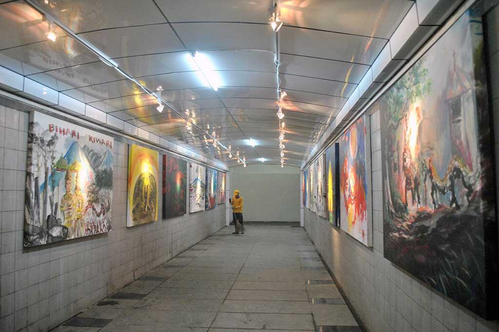 Unik! Underpass Berkonsep Galery Seni di Kota Bogor