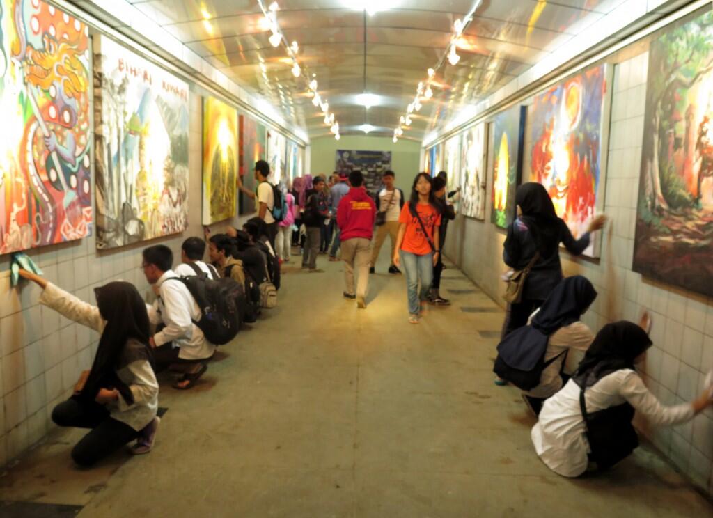 Unik! Underpass Berkonsep Galery Seni di Kota Bogor