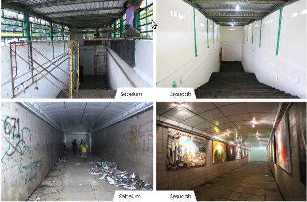 Unik! Underpass Berkonsep Galery Seni di Kota Bogor