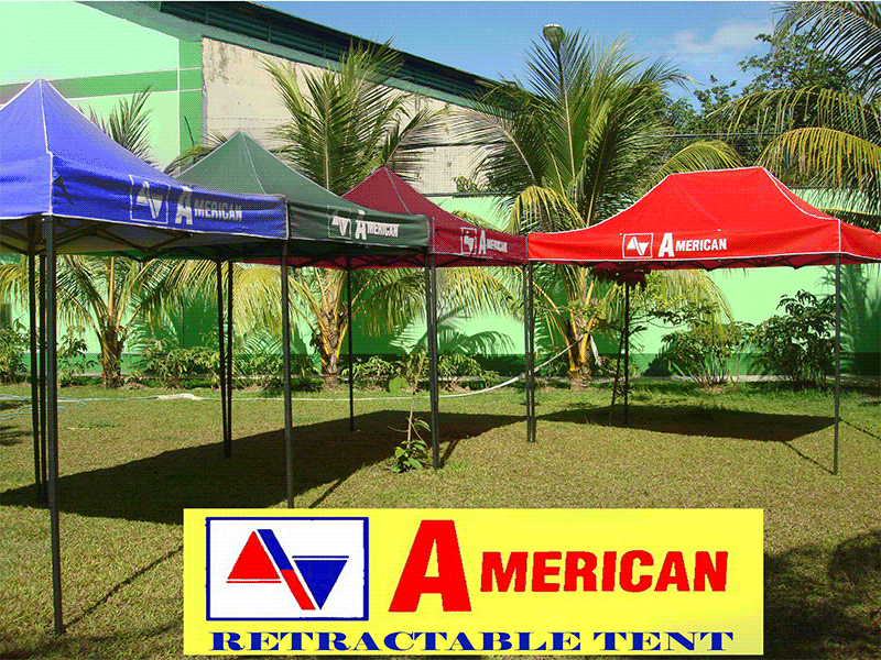 JUAL Tenda Lipat American Matic besi hitam 2x2, 2x3, 3x4, 3x6