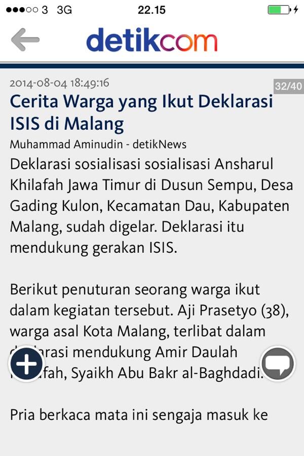 cerita warga yang ikut deklarasi ISIS di malang