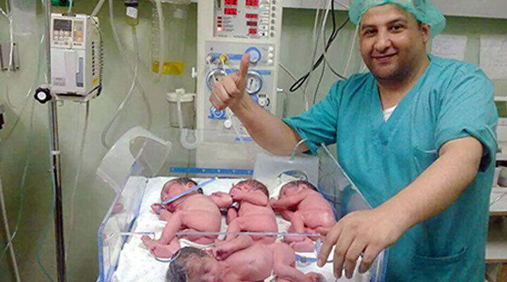 Di Tengah Gempuran Israel, Ibu Gaza Lahirkan Empat Bayi Kembar &#91;Subhanallah&#93;