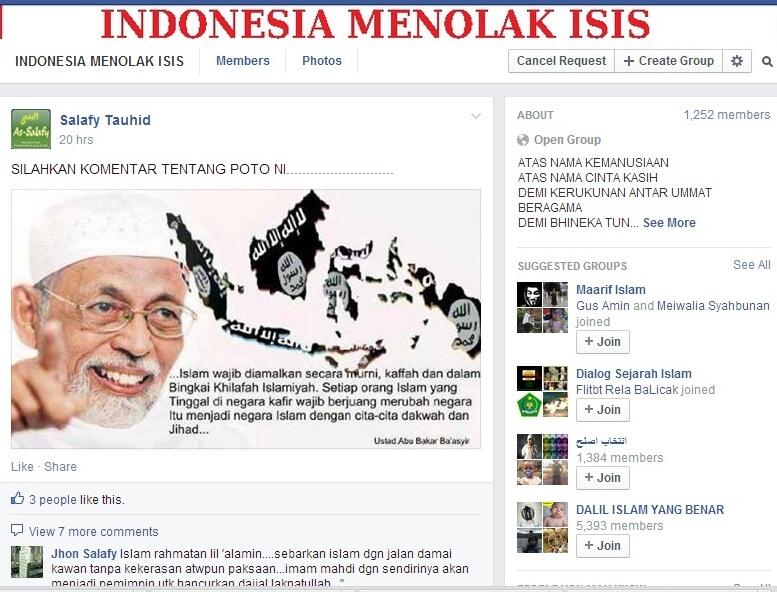 Ayo Dukung &quot;Tolak Teroris ISIS&quot; di Indonesia ! Dua Juta WNI &quot;berbaiat&quot; HALLO BJM ?