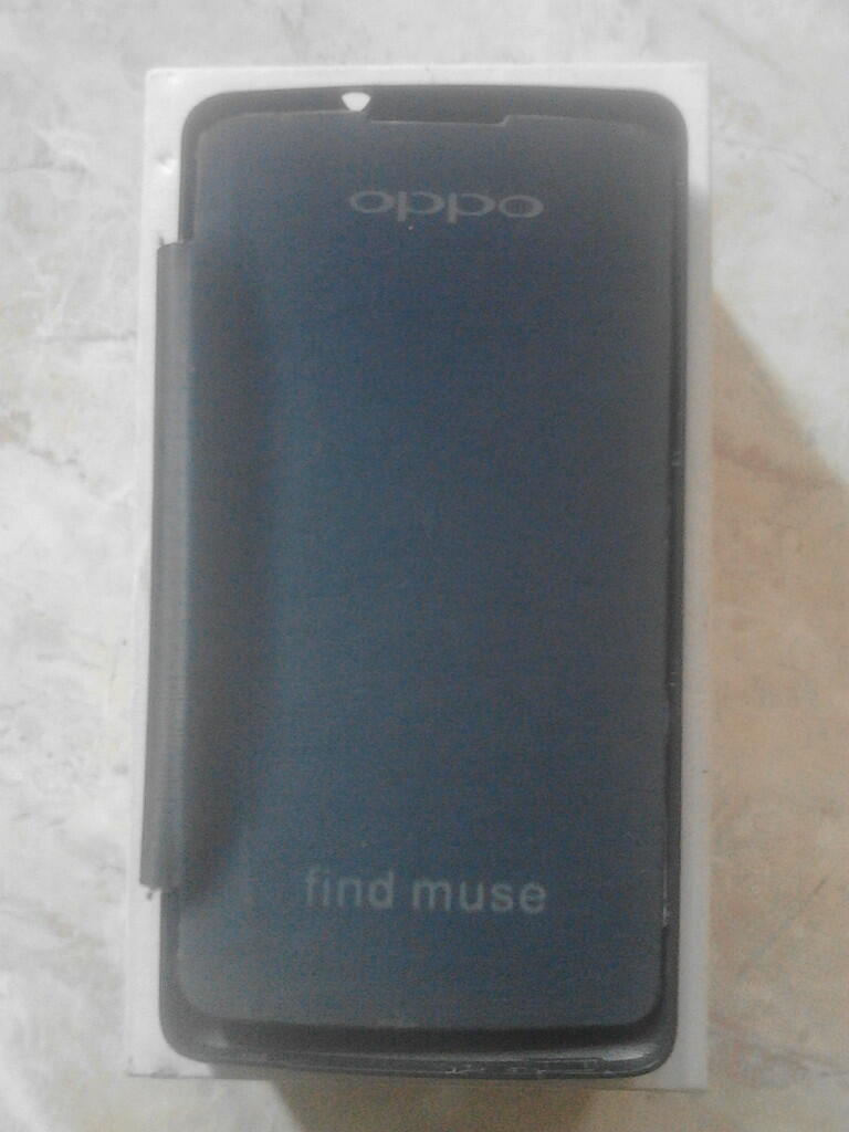 oppo find muse flip cover msh mulus