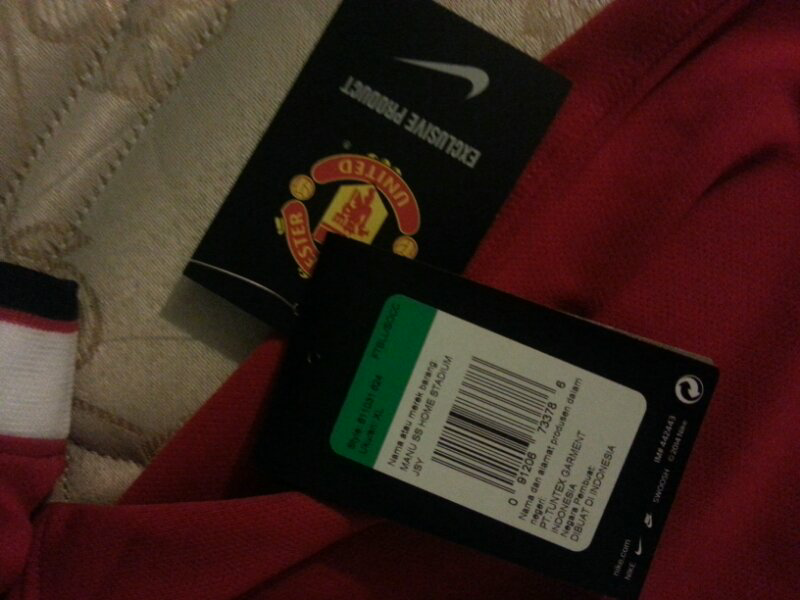 JUAL HOME KIT MANCHESTER UNITED 2014/2015 XL ORIGINAL