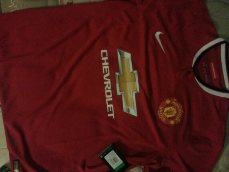 JUAL HOME KIT MANCHESTER UNITED 2014/2015 XL ORIGINAL