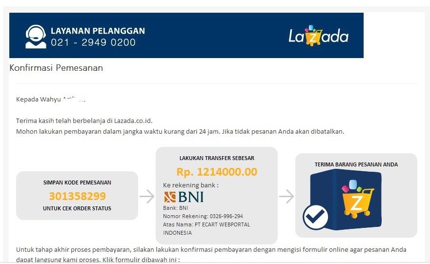 JANGAN PERNAH BERBELANJA DI LAZADA.CO.ID