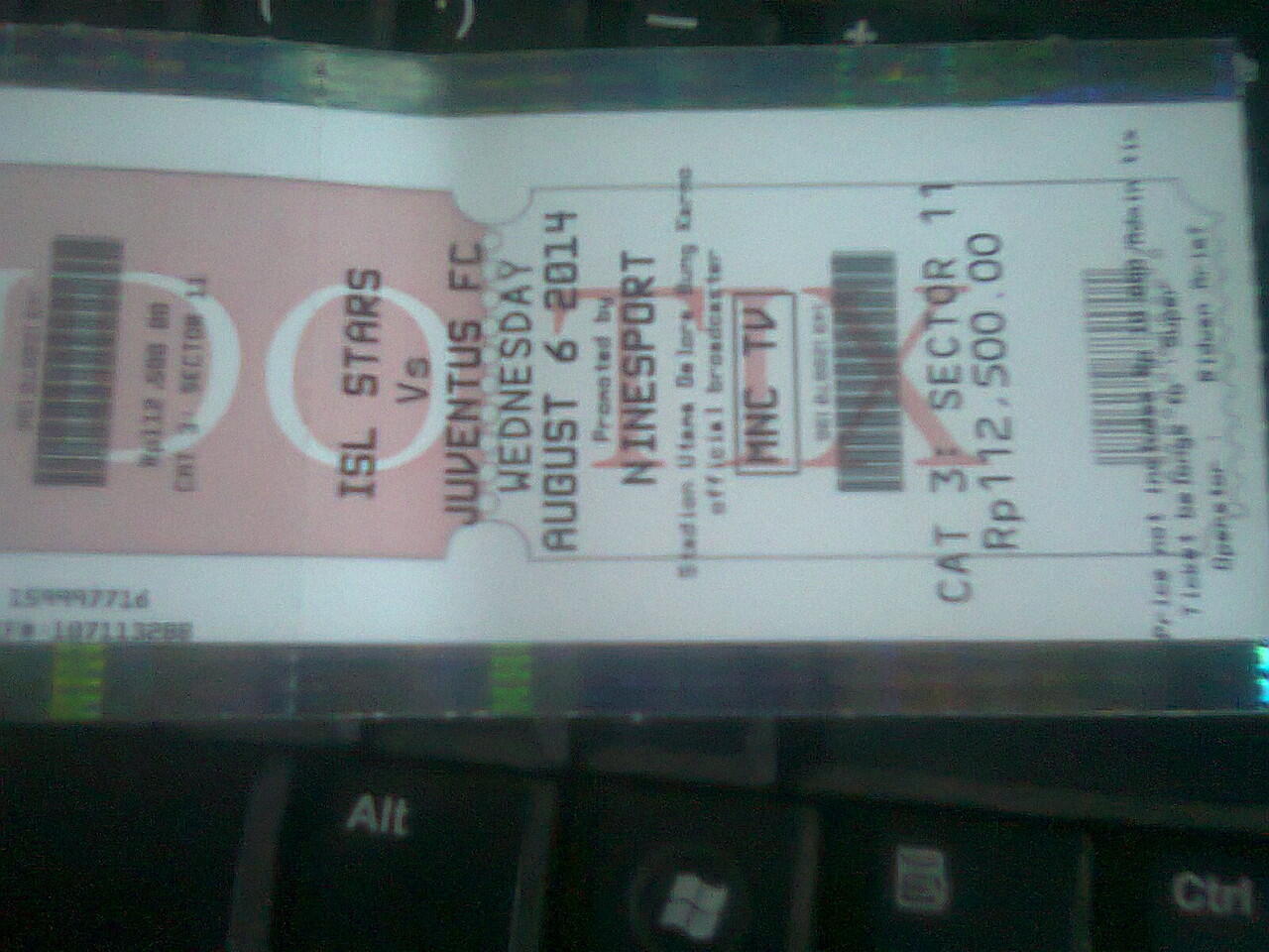 Tukar Tambah Tiket Juventus VS ISL All Star