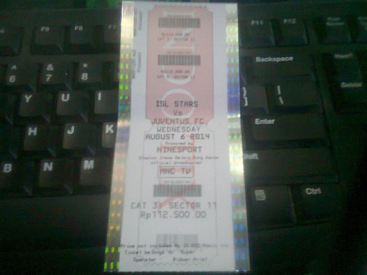 Tukar Tambah Tiket Juventus VS ISL All Star