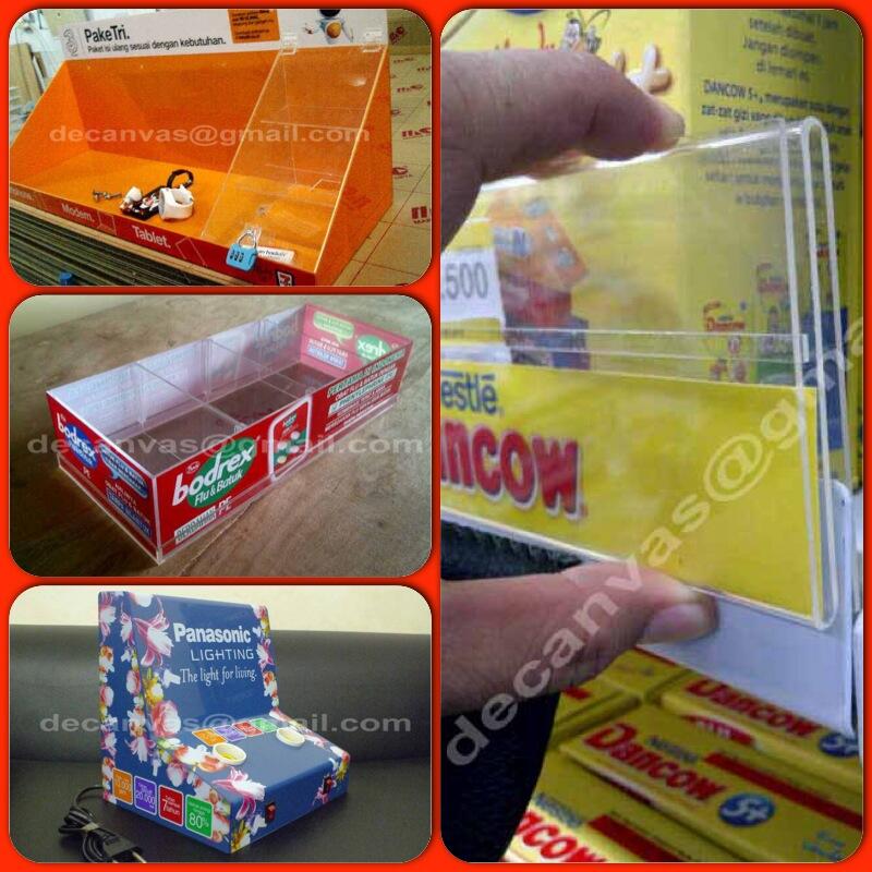 Display Acrylic Custom dari bahan Acrylic, Plywood, Segala Ukuran & bentuk