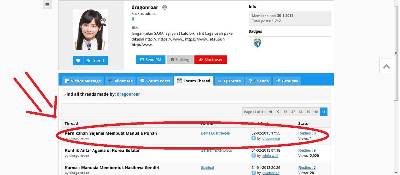 Error di View All Threads