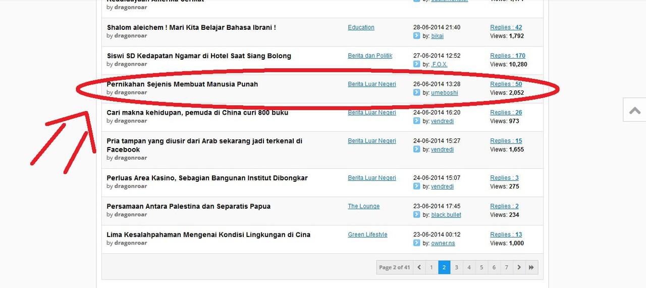 Error di View All Threads