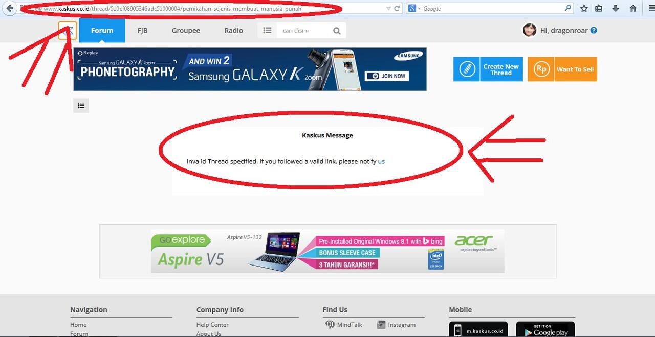 Error di View All Threads