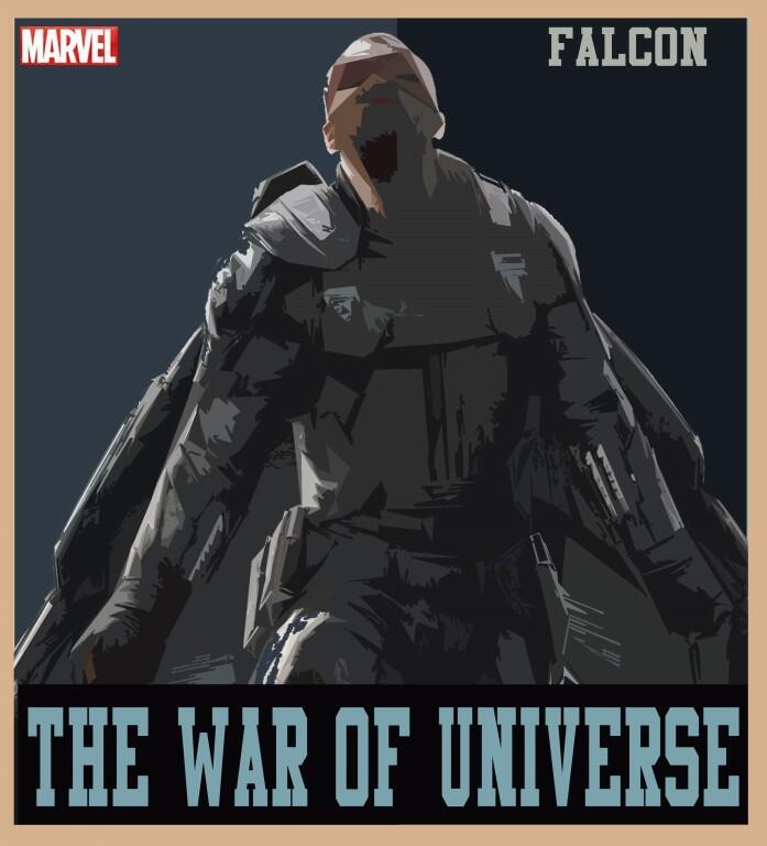 POSTER MARVEL : THE WAR OF UNIVERSE (Imajinasi Ane gan)