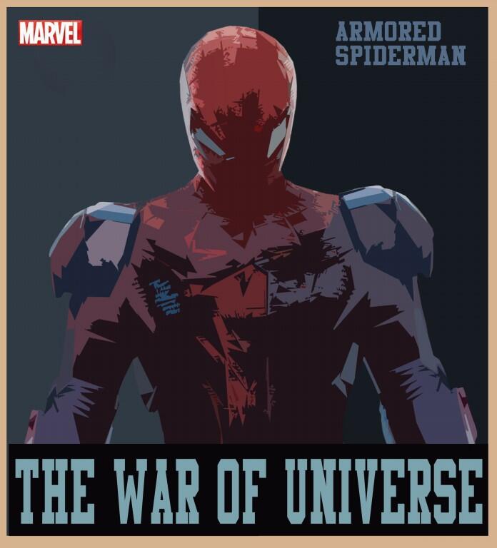 POSTER MARVEL : THE WAR OF UNIVERSE (Imajinasi Ane gan)