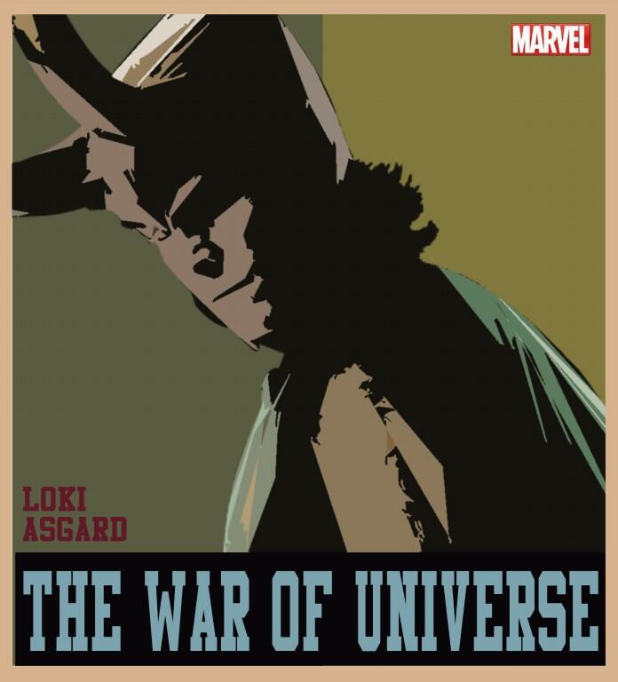 POSTER MARVEL : THE WAR OF UNIVERSE (Imajinasi Ane gan)